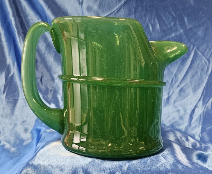 Hadeland Style Green Glass Jug - SPCA Kaiapoi Carousel 1