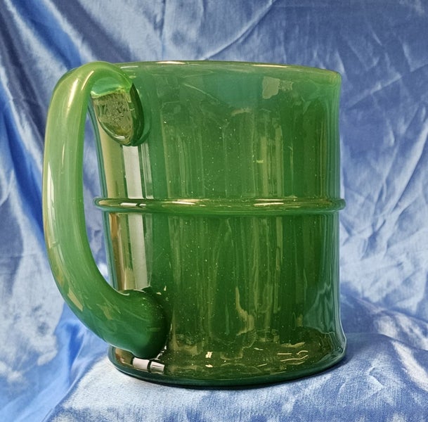Hadeland Style Green Glass Jug - SPCA Kaiapoi Carousel 2