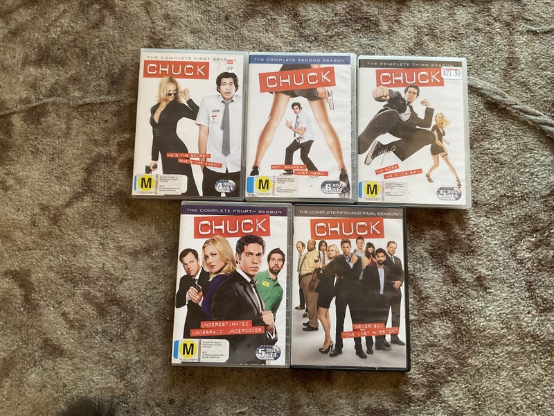 Chuck DVDs - seasons 1-5