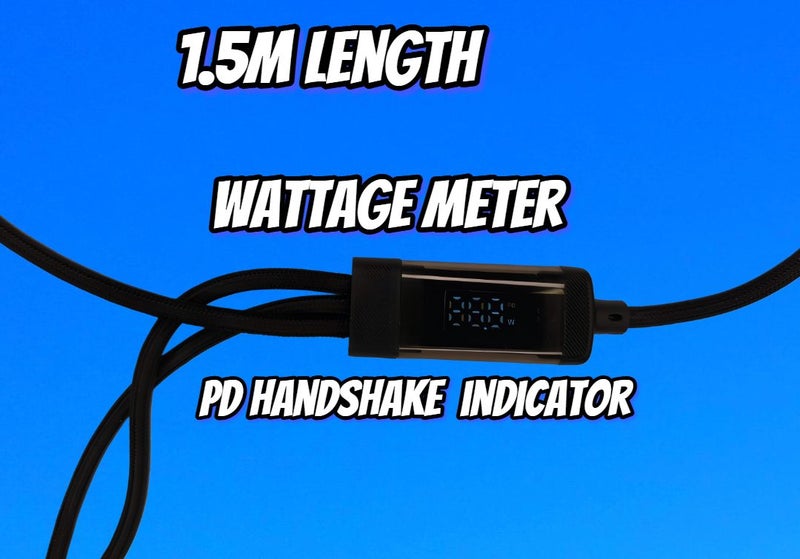 Rocket Cable 3-in-1 100W 5A Fast Charging USB A/C To Type-C x 2 and Micro USB Carousel 2