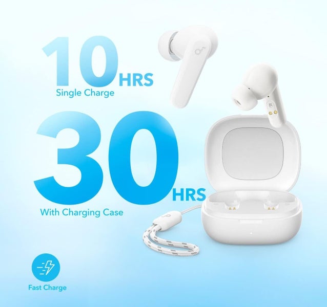Anker Soundcore P20i Bass Up True Wireless Earbuds - White Carousel 7