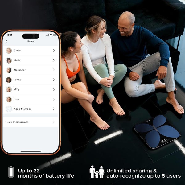 Wyze Smart Scale X Butterfly - Weight, BMI, Body Fat, Muscle Mass, HR Monitor Carousel 8