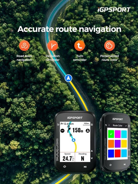 iGPSPORT BSC200S Bluetooth GPS Navigation Bicycle Computer Carousel 2
