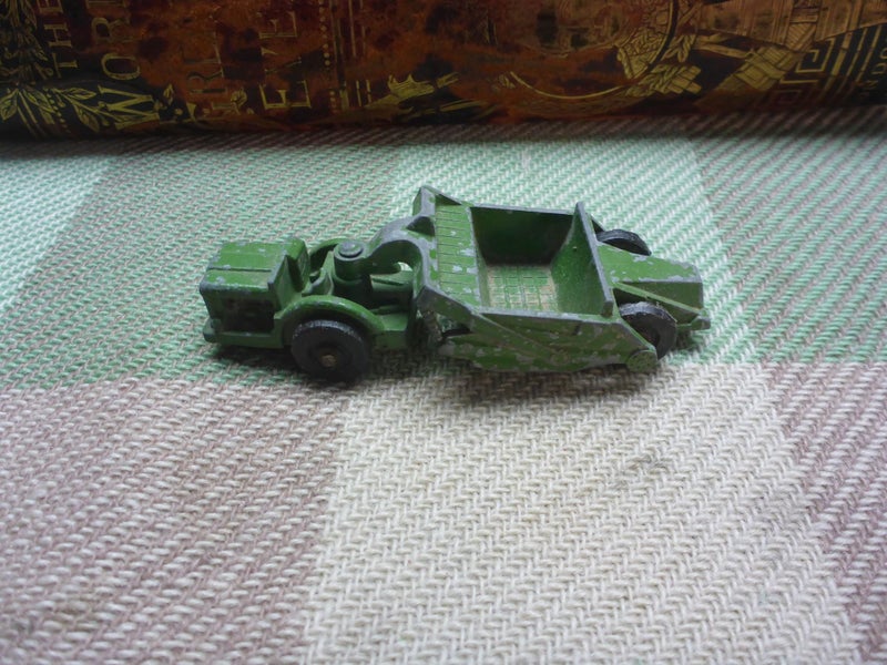 Vintage NZ Fun Ho Diecast Toy Car Midget No.55 Tractor Scraper Funho New Zealand Carousel 1