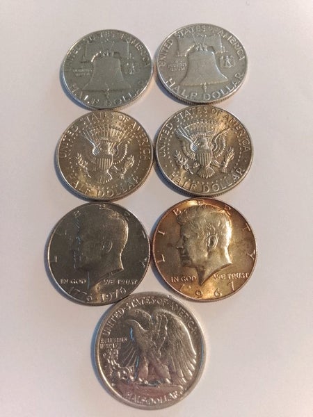 4 U.S Silver Half Dollar's 90% x2 40% x2 Carousel 2