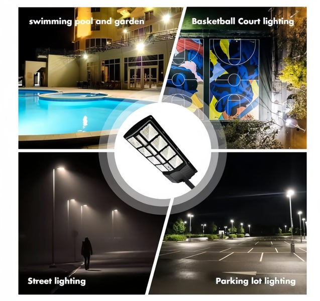 Solar LED Flood Light with Remote Control Carousel 8