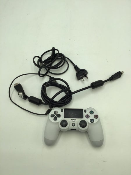 * White 500GB Slim PS4 Console w/ Controller & Cables! * Carousel 4