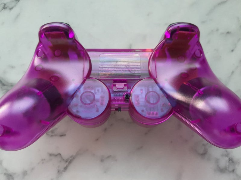 2.4G Wireless DualShock Controller for PS2 – plug'n'play - Transparent Purple Carousel 2