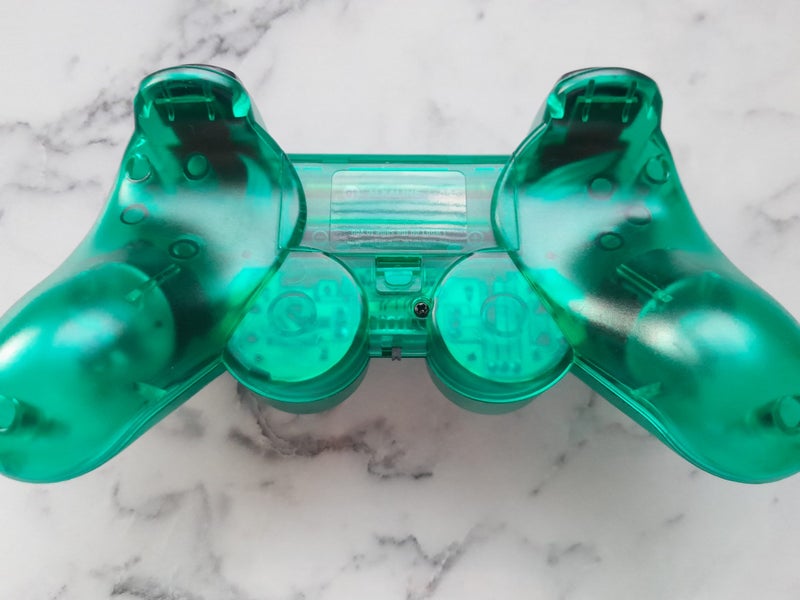 2.4G Wireless DualShock Controller for PS2 – plug'n'play - Transparent Green Carousel 2