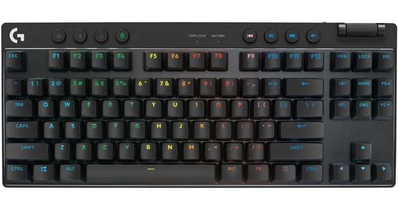 Logitech G PRO X TKL LIGHTSPEED Gaming Keyboard (Black) Carousel 1