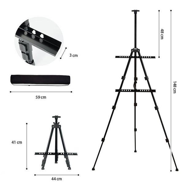 STORFEX Portable Height Adjustable Easel for Painting Carousel 2