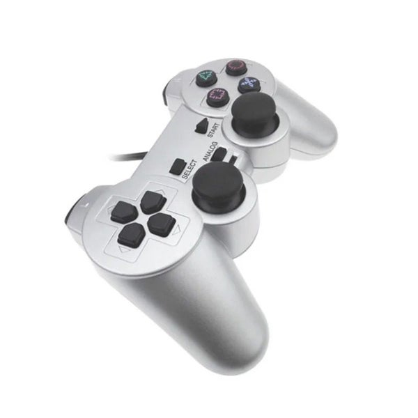 PS2 PlayStation 2 Wired DualShock Controller - Silver Carousel 2