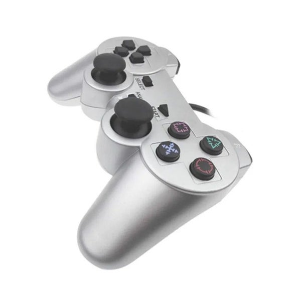 PS2 PlayStation 2 Wired DualShock Controller - Silver Carousel 5