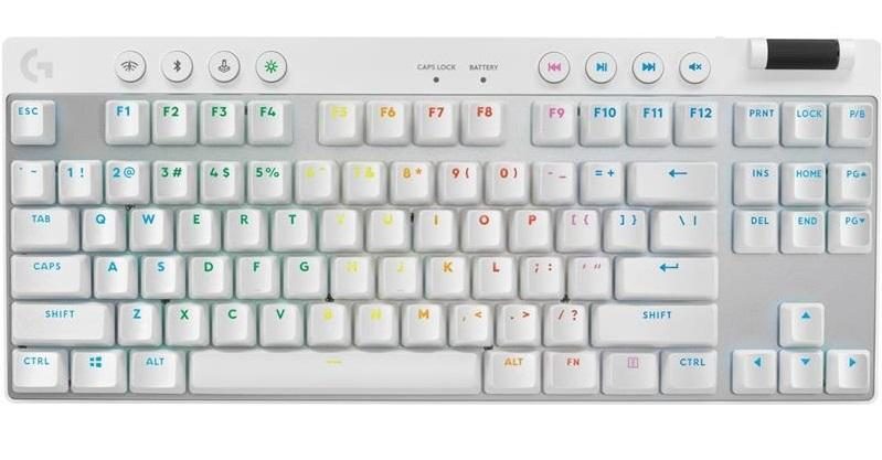 Logitech G PRO X TKL LIGHTSPEED Gaming Keyboard (White) Carousel 1