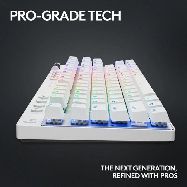 Logitech G PRO X TKL LIGHTSPEED Gaming Keyboard (White) Carousel 4