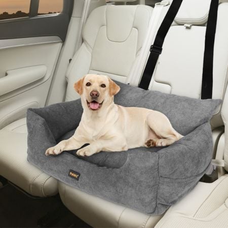 Pet Car Booster Seat Dog Protector L Grey Large Carousel 1