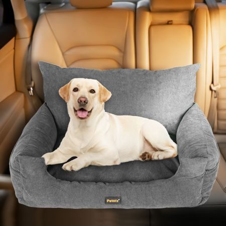 Pet Car Booster Seat Dog Protector L Grey Large Carousel 8