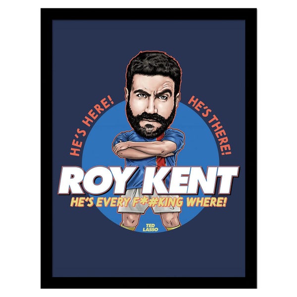 Ted Lasso Bobble Head Roy Kent Framed Poster Carousel 1