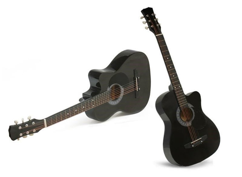 Brand New 38" Acoustic Guitar Black (With A Free Carry Bag Case) FREE SHIPPING