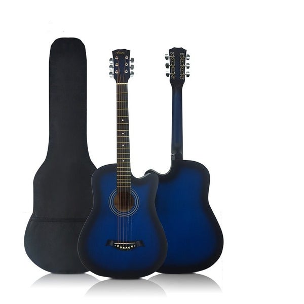 Brand New 38" Acoustic Guitar Blue (With A Free Carry Bag Case) FREE SHIPPING