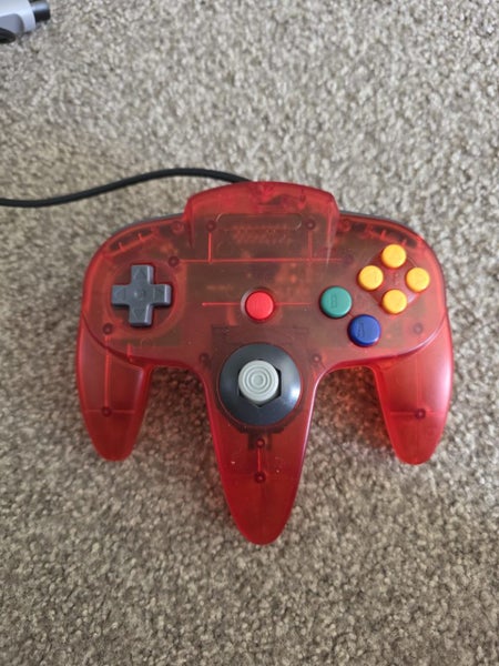 Clear Red N64 Controller Nintendo 64 Controller Carousel 1