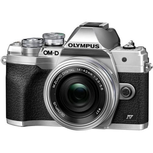 OM-SYSTEM OM-D E-M10 Mark IV Mirorrless Digital Camera (Silver) with 14-42mm Carousel 1
