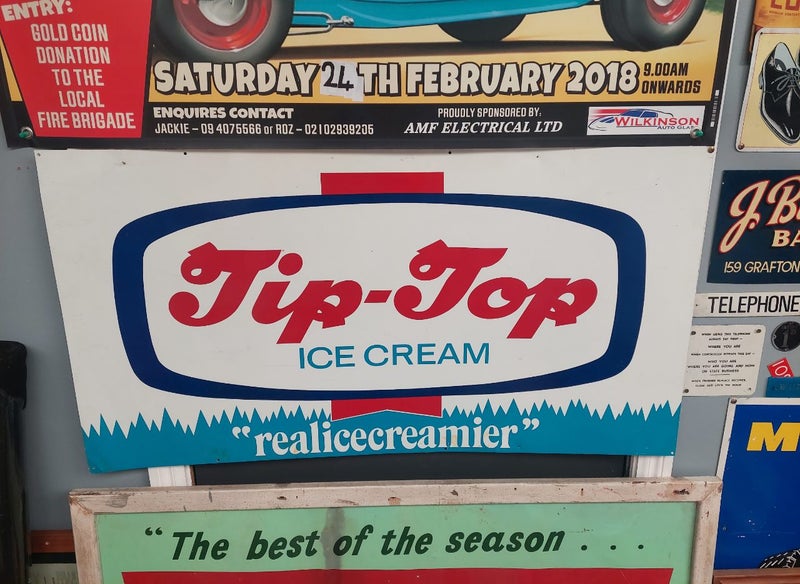 70s Metal TipTop sign (Large) 1155mm x 611mm Carousel 1