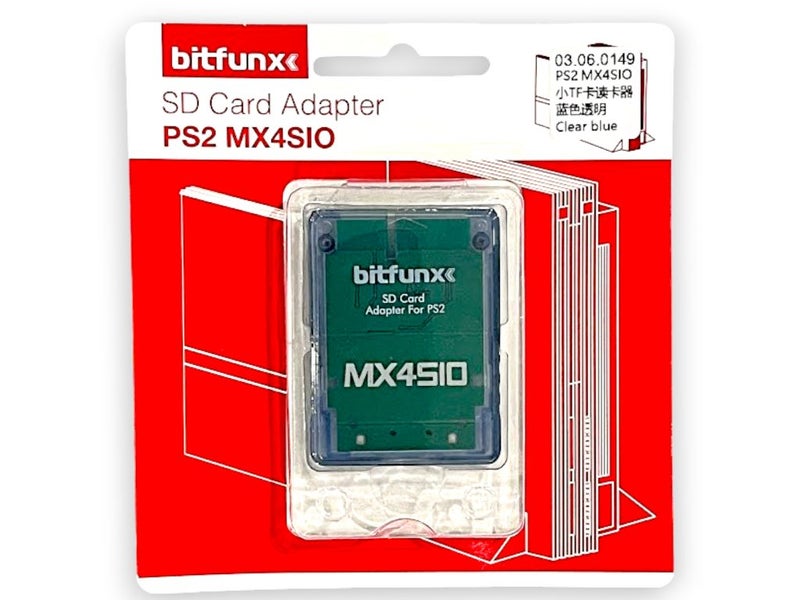 Bitfunx PS2 MX4SIO SD Card Adapter - Clear Green (NEW SEALED) Carousel 1