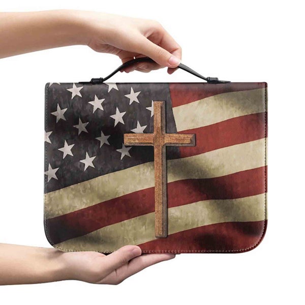 Bible Cover Set - Portable Bible Storage Bag for Studying and Traveling wit Carousel 1