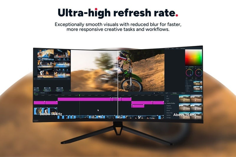 Kogan Infinity 34" Curved Ultrawide WQHD 180Hz USB-C Monitor (3440 x 1440), 34 Carousel 2