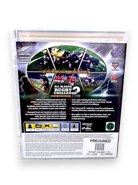 All Blacks Rugby Challenge 2 (PS3) *COMPLETE* Carousel 3