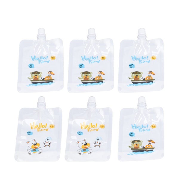 Baby Food Pouch Maker Pure Color Pouches Toddler Fruit Squeeze Puree Filler Carousel 3