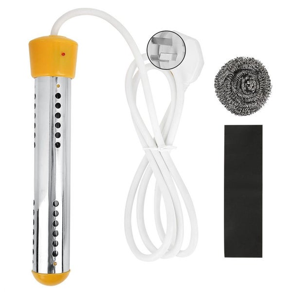 1.5m 2000W High Power Protective Cover Immersion Heater Water Heating Rod Yellow Carousel 1