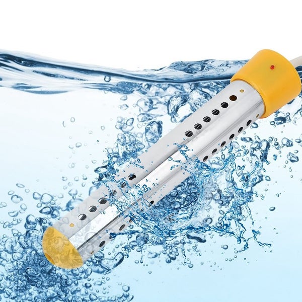1.5m 2000W High Power Protective Cover Immersion Heater Water Heating Rod Yellow Carousel 2