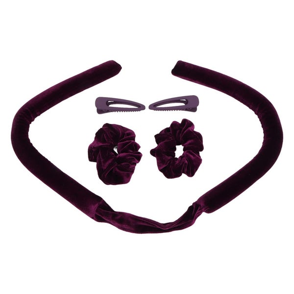 heatless curling rod curling rod headband heatless hair curler hair curl ribbon Carousel 2