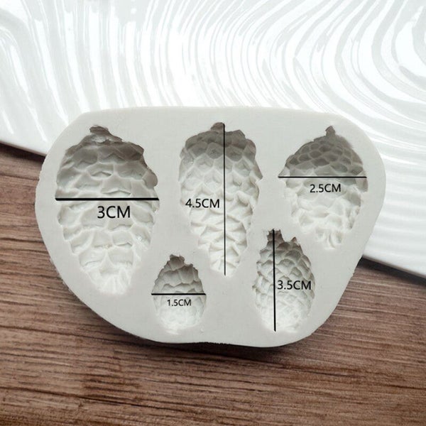 Pine Cone Shaped Mould Silicone Mold Fondant Cake Decorating Tool Carousel 3