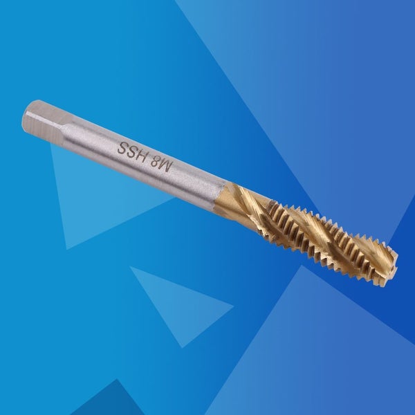 5pc Titanium Coated HSS Spiral Fluted Screw Taps M3 M4 M5 M6 M8 Thread Tapping Carousel 4