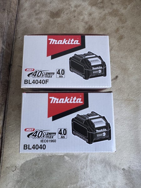 2x Genuine Original Makita XGT High Output Lithium Ion Battery 40V 4Ah Carousel 1