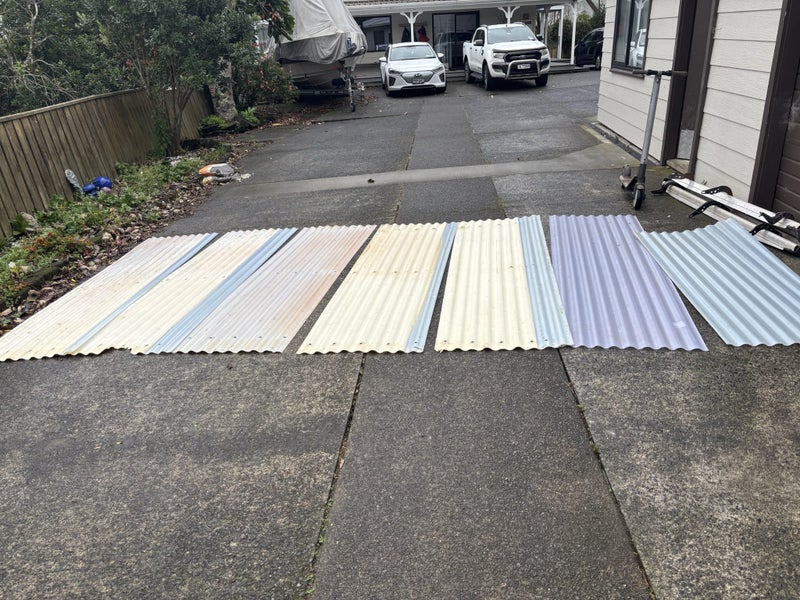 Corrugated polycarbonate roofing sheets - used Carousel 1