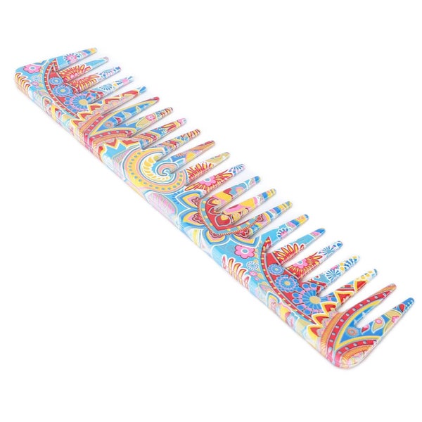 wide tooth comb Wide Tooth Comb Exquisite Pattern Travel Portable Hair Carousel 2