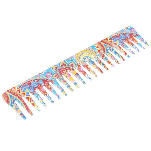 wide tooth comb Wide Tooth Comb Exquisite Pattern Travel Portable Hair Carousel 5