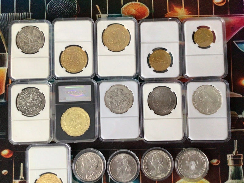 SILVER AND GOLD PLATED COIN COLLECTION UP FOR GRABS $1AUCTION Carousel 6