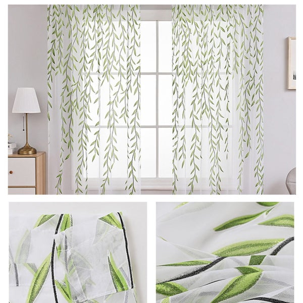 Wicker Shade Curtain Bedroom Living Room Sun Screen Curtain White Gauze -Gr Carousel 6