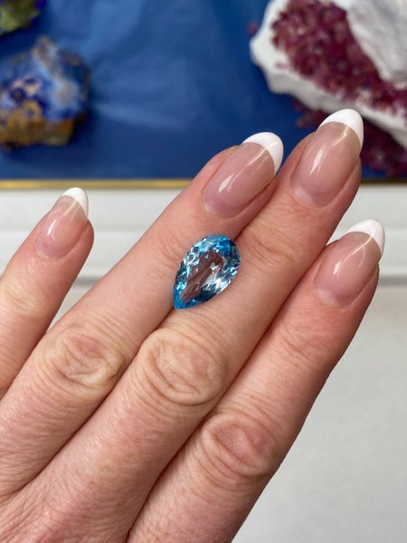 $1RES ~ $1200 Buy Now * 7.03ct Swiss Blue Topaz Carousel 2