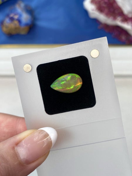 $1RES ~ Premium 3.86ct Natural Opal - Intense Broad Flash Pattern Carousel 2
