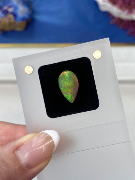 $1RES ~ Premium 3.86ct Natural Opal - Intense Broad Flash Pattern Carousel 1