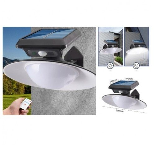 Solar LED Wall Lamp with PIR Motion Sensor – Waterproof Carousel 1