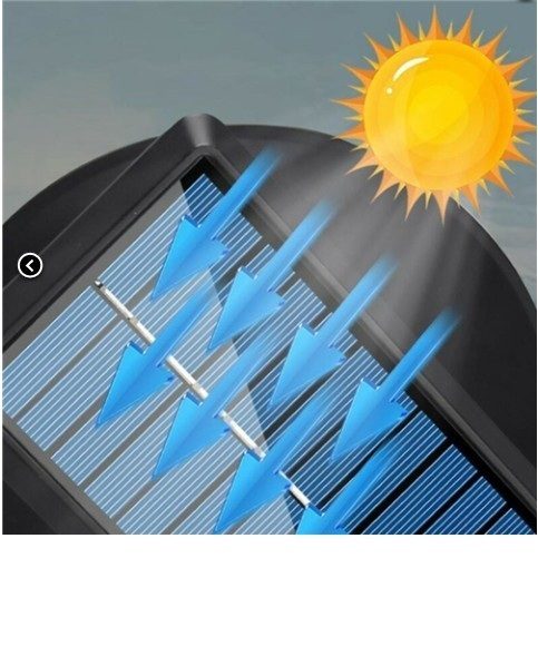 Solar LED Wall Lamp with PIR Motion Sensor – Waterproof Carousel 4