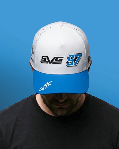 Trackhouse SVG Logo White Cap Carousel 1