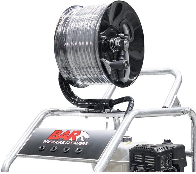 Honda GX390 Engine Comet Pump Hose Reel and 30m Hose Full Roll Frame Carousel 2